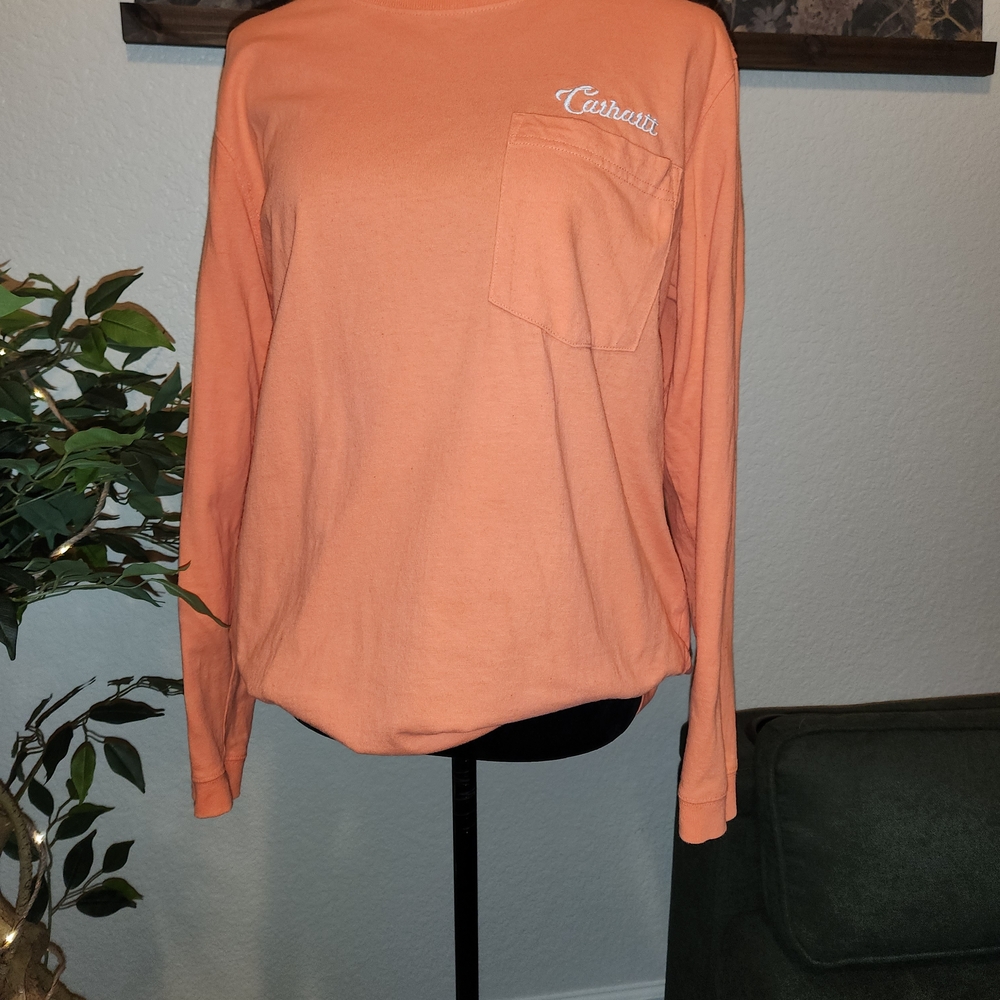 Women's Long Sleeve Tee - Peach